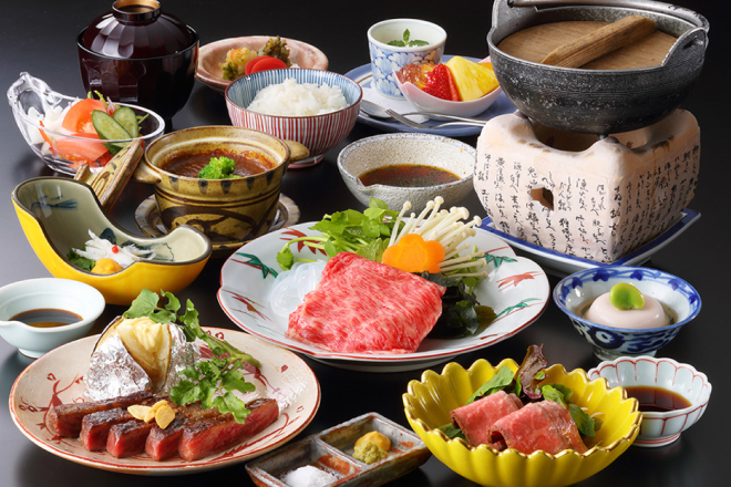 画像：飛騨牛づくし